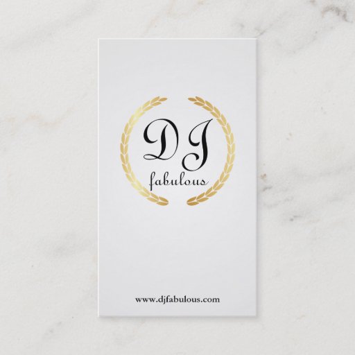 Customizable DJ - business cards