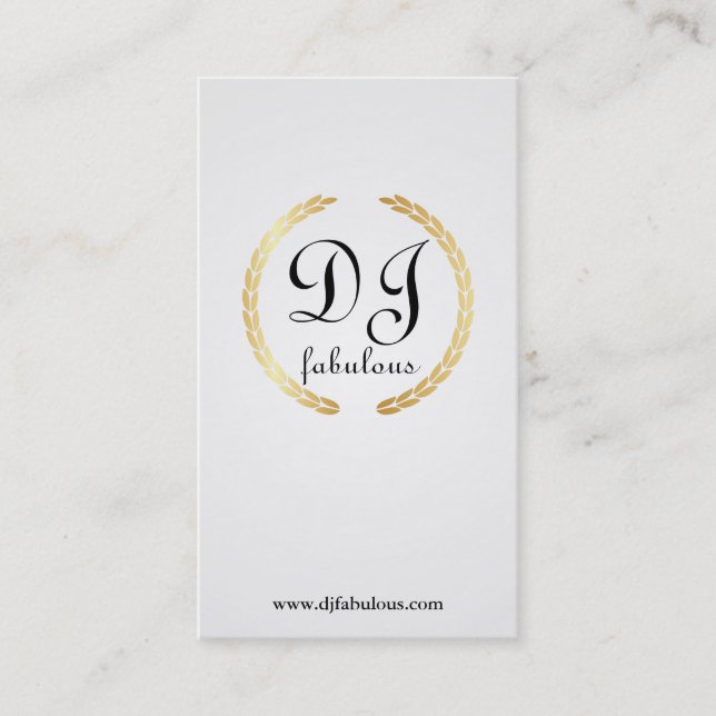 DJ - business cards (Front)