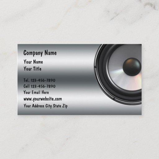 Customizable DJ Business Cards