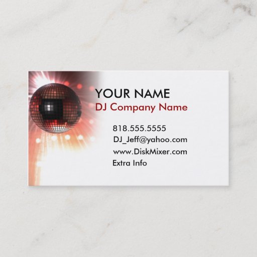 Customizable DJ Business Cards 01