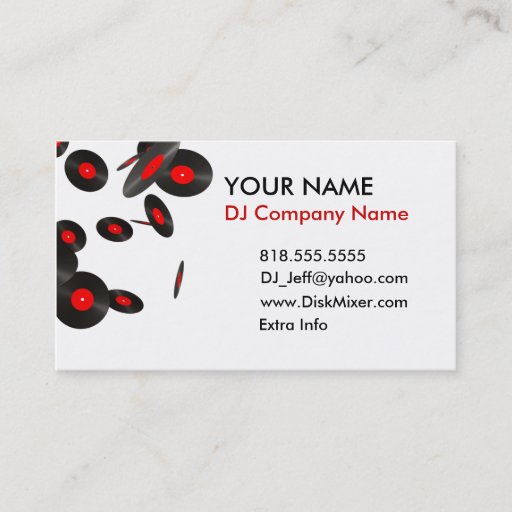 Customizable DJ Business Cards 02