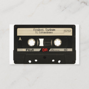 DJ Business Cards - Vintage Mixtape