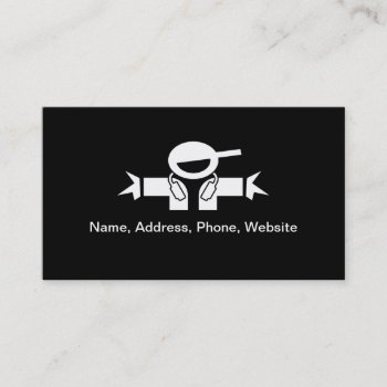 Dj Business Cards With Music Disc Jockey Logo by logotees at Zazzle