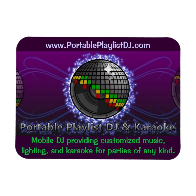 DJ Business Magnet (Horizontal)