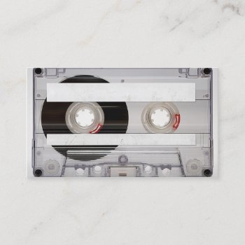 Dj Cassette Tape Business Card Template by businesscards247 at Zazzle