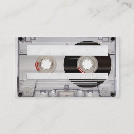 Dj Cassette Tape Business Card Template Zazzle