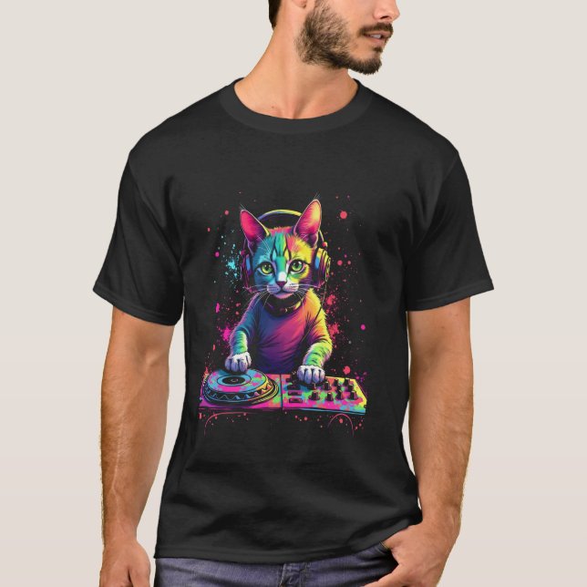 Dj Cat T-Shirt (Front)
