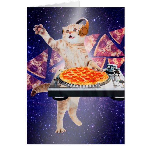 DJ Cat Turntable Mixer Cards (Front)