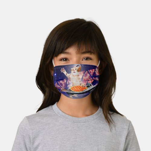 DJ Cat Turntable Mixer Kids Cloth Face Mask