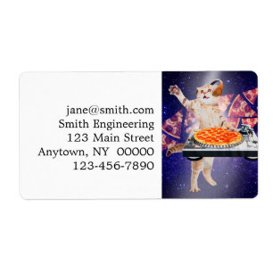 DJ Cat Turntable Mixer Label