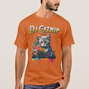 DJ Catnip Funny Audio Wave House Music gift boy T-Shirt