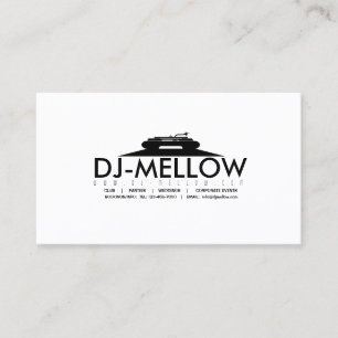 DJ CD Turntable Business Card