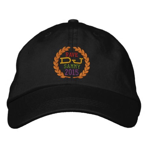 DJ Classic Laurels to Personalize Name Event Year Embroidered Baseball Hat