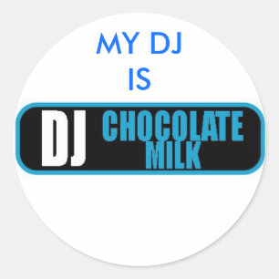 DJ CM, MY DJIS CLASSIC ROUND STICKER