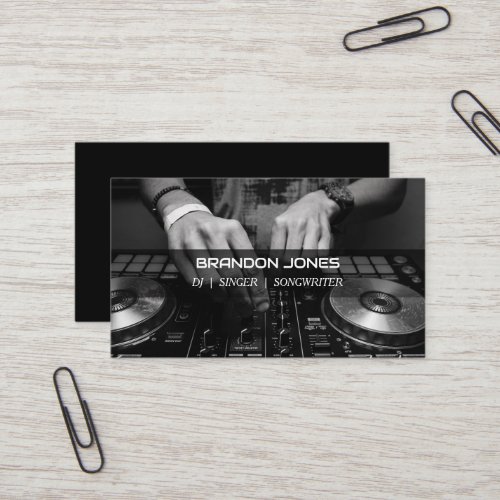DJ Console Custom Professional Business Card