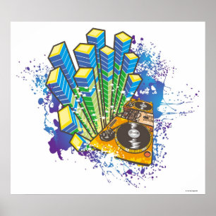 DJ Control Panel Poster