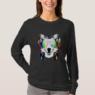 Dj Corgi Rave Music Dog T-Shirt