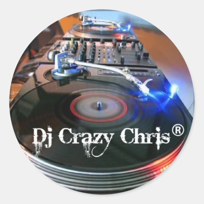 Dj Crazy Chris ® Stickers