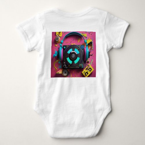 DJ culture Music Symbl For Kids Wear Baby Bodysuit