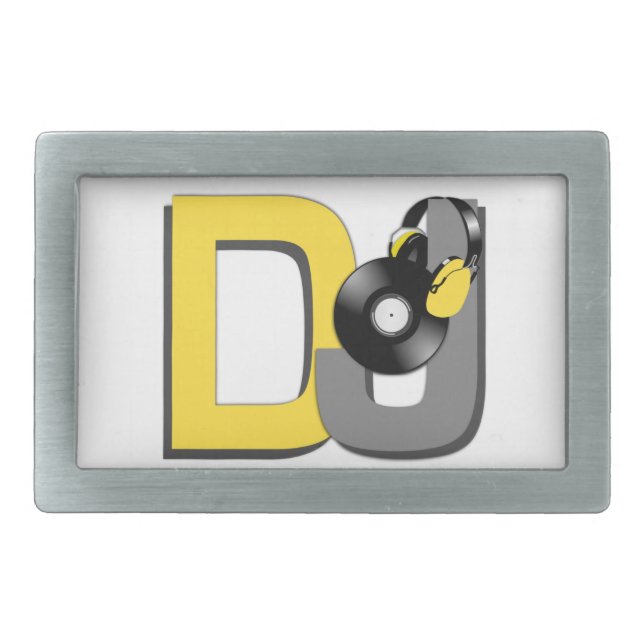 DJ custom belt buckle (Front)