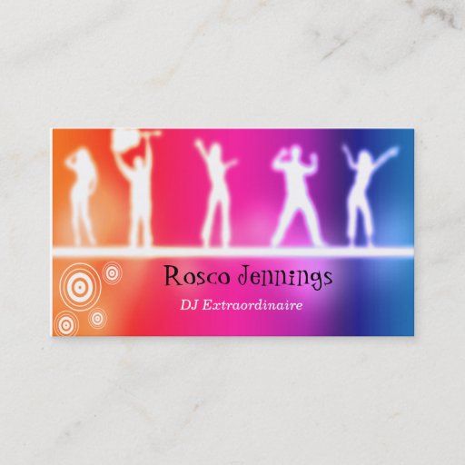 Customizable DJ Custom Business Card