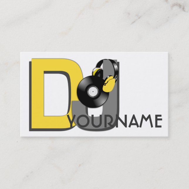 DJ custom business cards (Front)