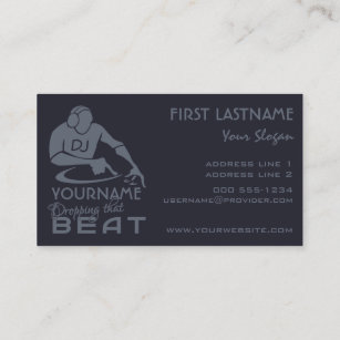DJ custom business cards