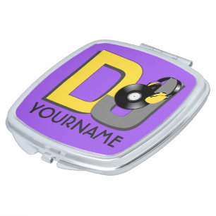 DJ custom color & monogram pocket mirror