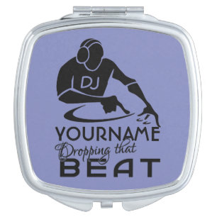 DJ custom color & monogram pocket mirror