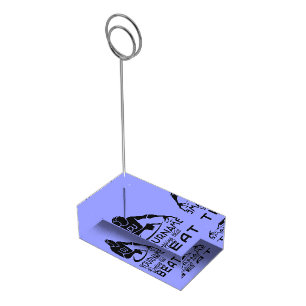 DJ custom color & monogram table card holders