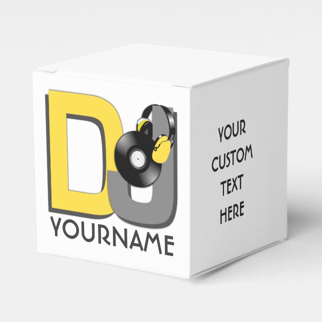 DJ custom favor boxes (Front Side)