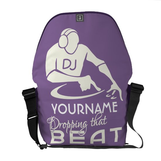 DJ custom messenger bag
