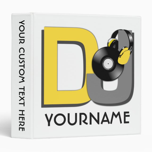 DJ custom name & color binders (Front/Spine)