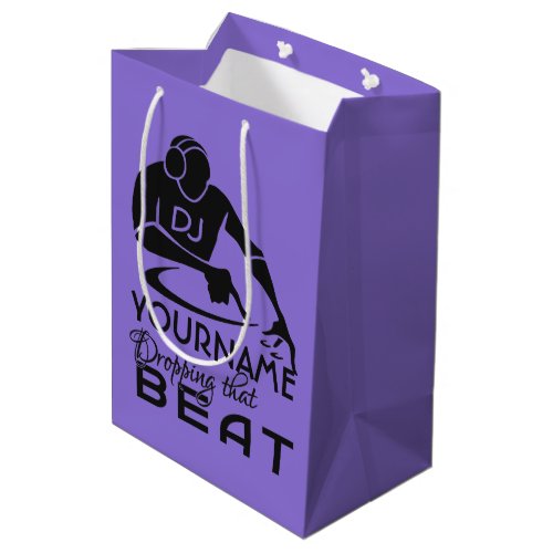 DJ custom name  color gift bags