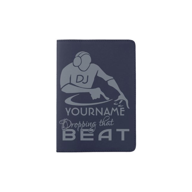 DJ custom name & color passport cover (Front)