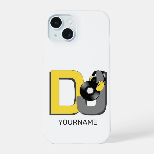 DJ custom name Iphone Case (Back)