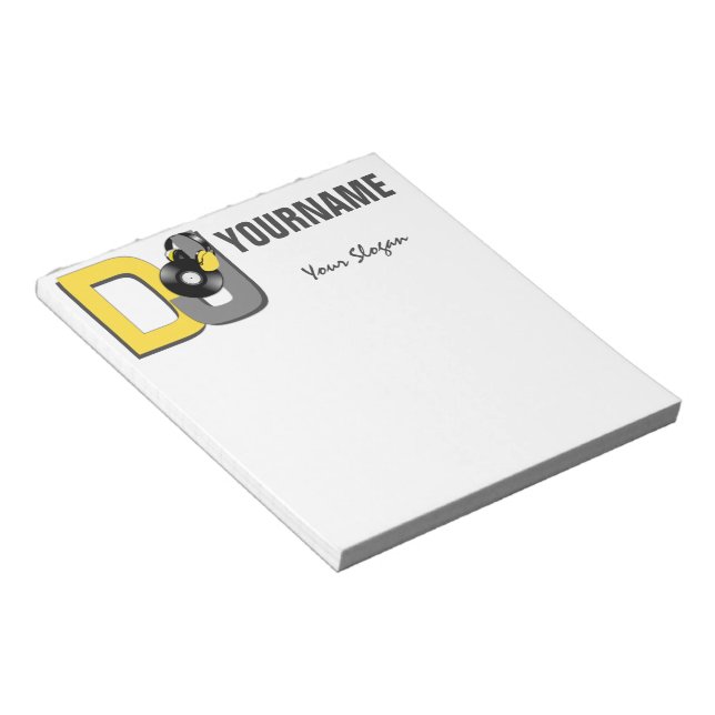 DJ custom notepads (Angled)