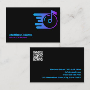 DJ Custom QR Code Business Card