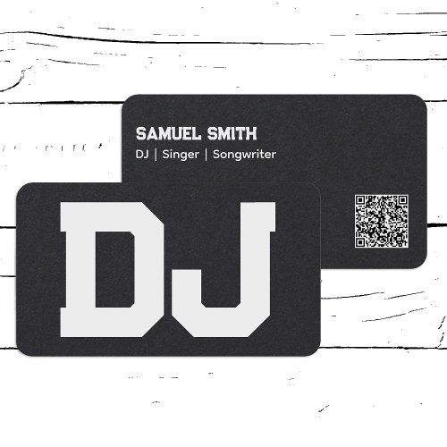 DJ Custom QR Code Business Card