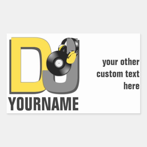 DJ custom stickers