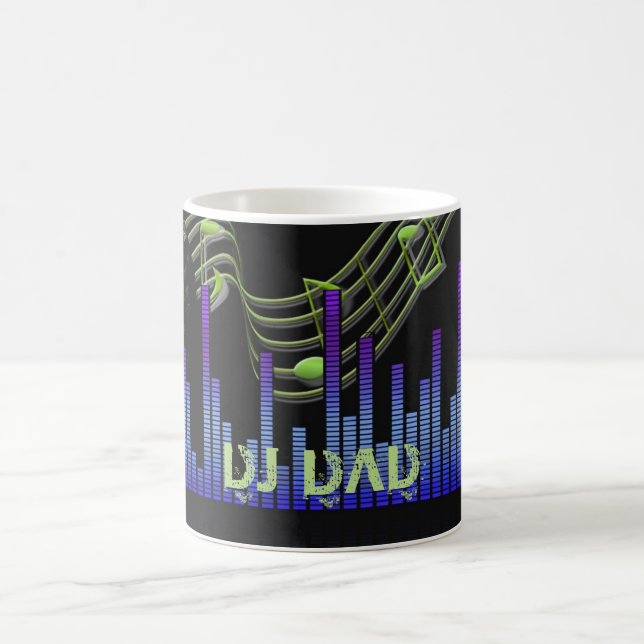 DJ DAD - Father's Day gift Personalized Coffee Mug (Center)