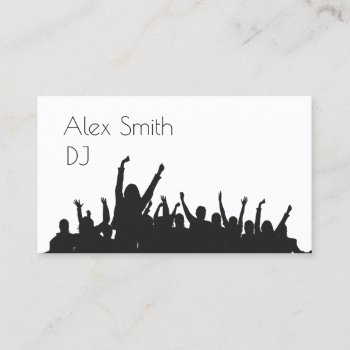 Dj Dance Business Card by TwoTravelledTeens at Zazzle