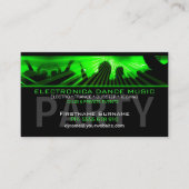 DJ Dance Rave Lasers Club Business Card (Front)