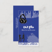 DJ - deejay music coordinator Business Card (Front/Back)