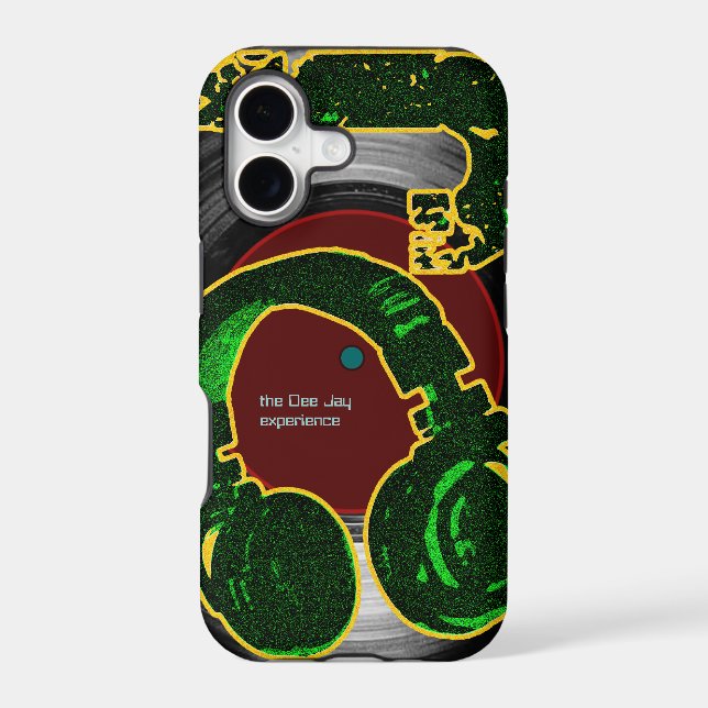 dj / deejay / music iphone case (Back)