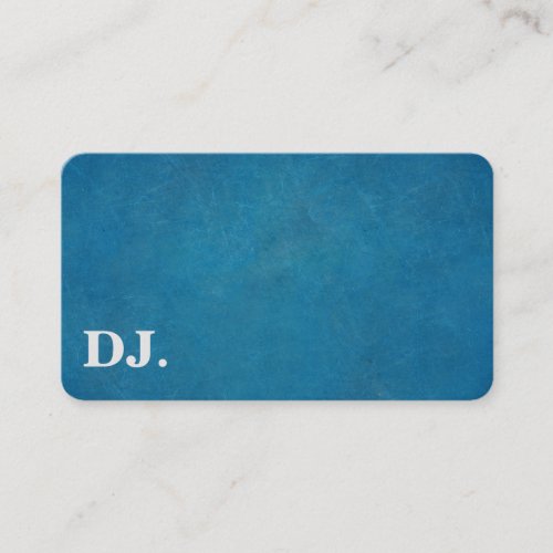 DJ Deejay Professional Bold Text Cool Modern Business Card