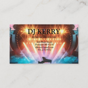 DJ Disc Jockey Electronic Business Card