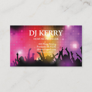 DJ Disc Jockey Electronic Business Card