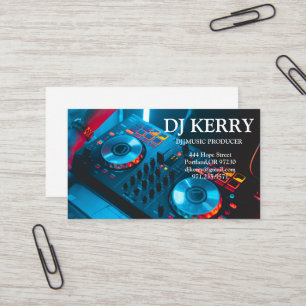 DJ Disc Jockey Electronic Business Card