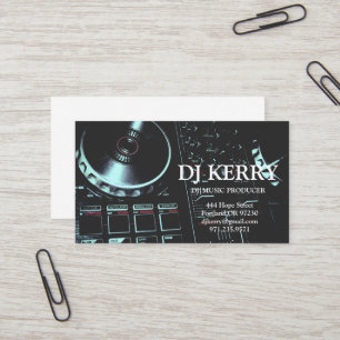 DJ Disc Jockey Electronic Business Card